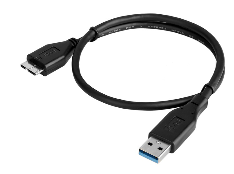 移動(dòng)硬盤USB 3.0 Micro USB數(shù)據(jù)線，數(shù)據(jù)傳輸5Gbps